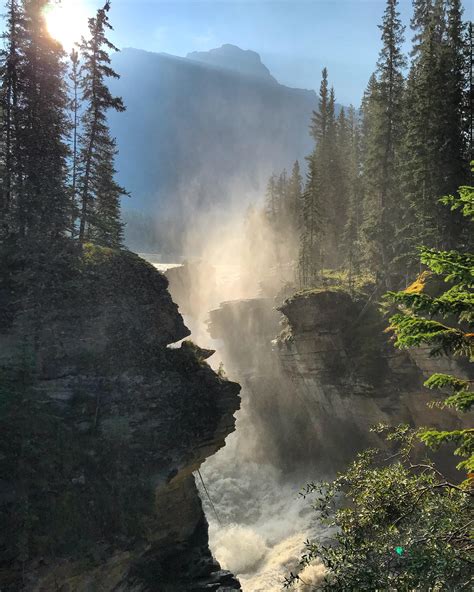 Expose Nature Athabasca Falls Jasper National Park Canada 3780x3024