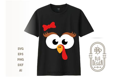 Girl Turkey Face Svg Thanksgiving Svg 384184 Svgs Design Bundles