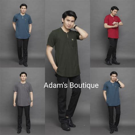 Buy Kurta Lengan Pendek Baju Casual Lelaki Versatile Simple Dan Berkualiti Exclusive By👍 Adam