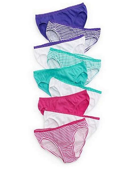 Hanes Gwlkp9 Girls Bikini Lace Panty 9 Pack