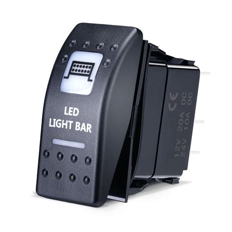 Switches Led Light Bar Rocker Switch For Utv Polaris Ranger Rzr Can Am
