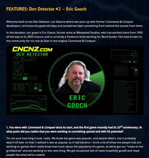 Dev Detector Eric Gooch Image Candc Paradise Mod Db