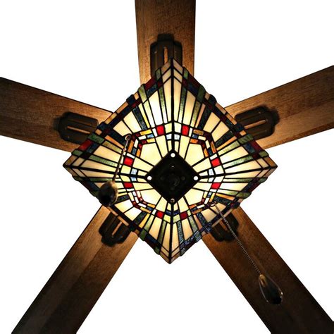 You can find craftmade products through a wide network of lighting and fan showrooms across the us. Millwood Pines 52" Loken Craftsman Stained Glass 5 Blade ...