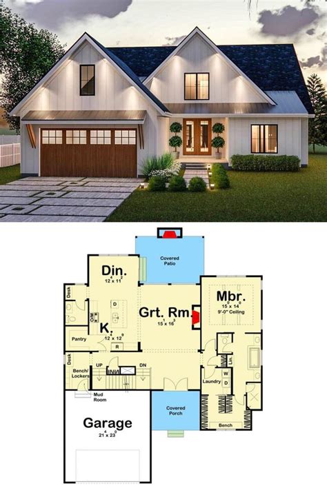 House Plan With Double Garage Image To U