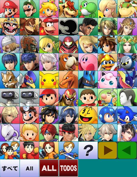 3ds Super Smash Bros For Nintendo 3ds Character Select Icons The