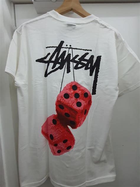 Stussy Fuzzy Dice Tee Mens Fashion Tops And Sets Tshirts And Polo