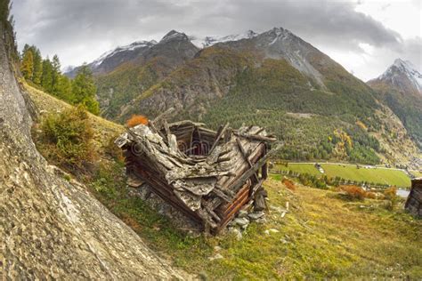 Alpine Stone House Of The Shepherds Stock Photo Image Of Scenic