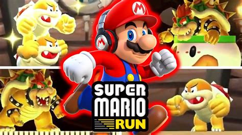 Super Mario Run All Bosses Youtube