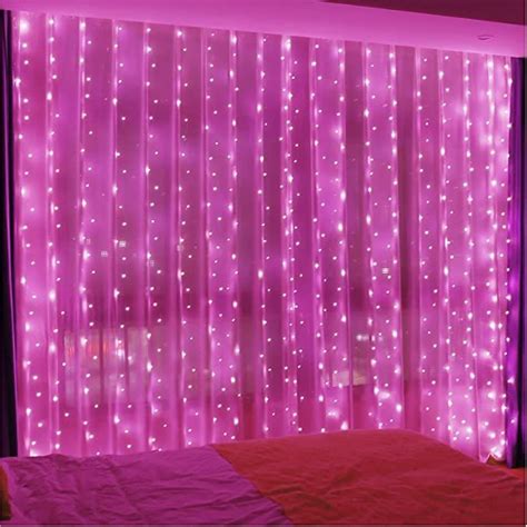 Curtain Lights Zsjwl 300 Led Curtain Fairy Lights With Remote 8 Modes 9 8 × 9 8 Ft Curtain