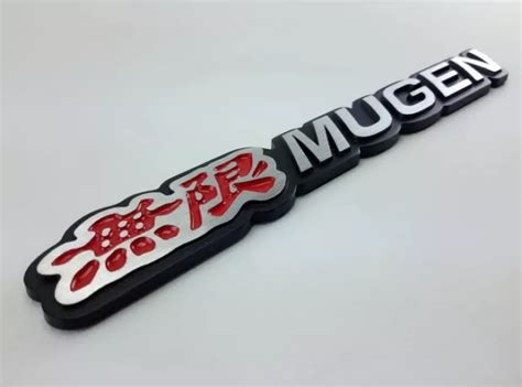 Honda Mugen Logo 3d Aluminum Badge Decal Sticker Emblem Car Sports