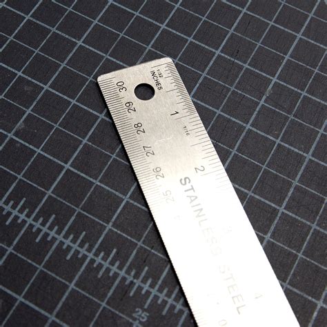 Bazic 12 30cm Stainless Steel Ruler W Non Skid Back Bazic Products