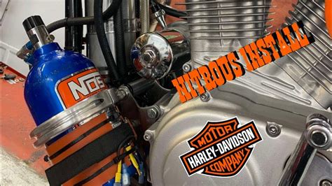 9 Sec 14 Mile Harley Davidson Sportster Nitrous Install On A Harley