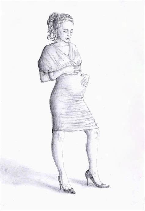 How To Draw Pregnant Lady At How To Draw