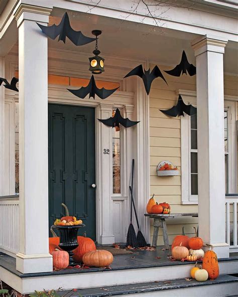 Hanging Bats Halloween Outdoor Decorations Halloween Porch