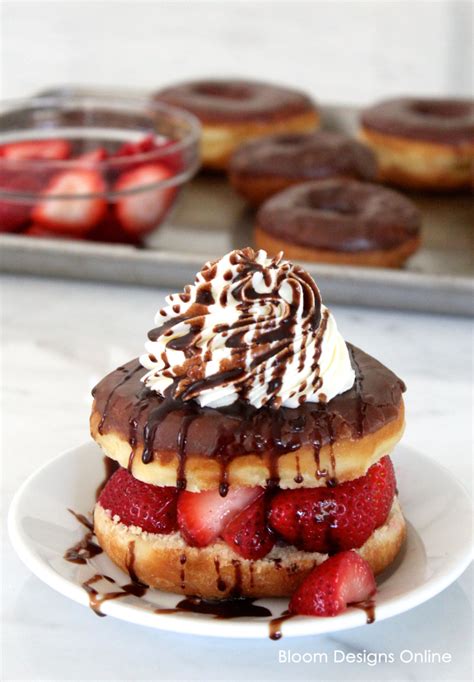 Chocolate Strawberry Stuffed Donuts Bloom Designs