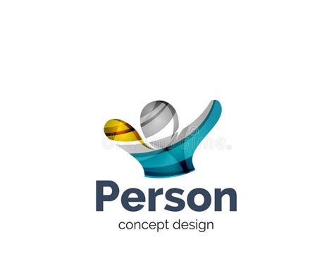 Happy Person Logo Business Branding Icon Stock Vector Illustration Of