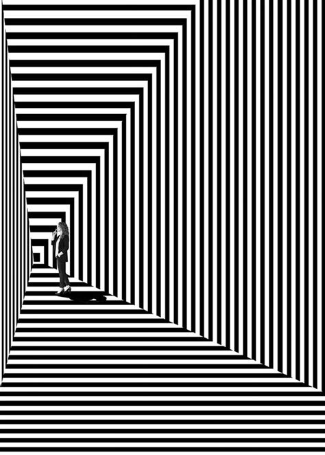 Erika Zolli Geometric Variants Disegno Illusione Ottica Arte