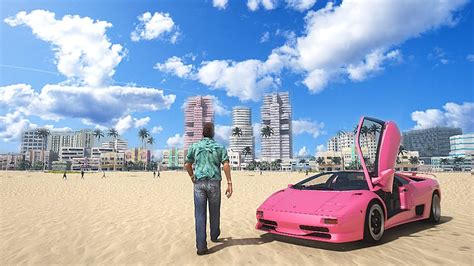 Tommy Vercetti Visits Vice City In 2020 Ps5 Level Next Gen Graphics