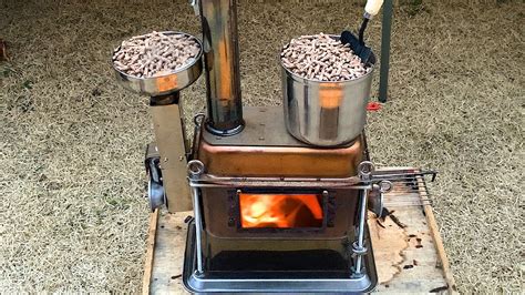 The most common way is by converting a traditional barbecue grill into a smoker. Wood Pellet Combustor - Homemade Wood Stove for Camp M ...
