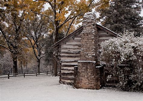 Log Cabin In Snow Storm Photo And Image Architecture Scruffy Architecture Subjects Images At