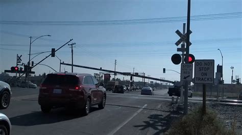 California Highway 184 Morning Drive Railroad Crossing 12132019 Youtube