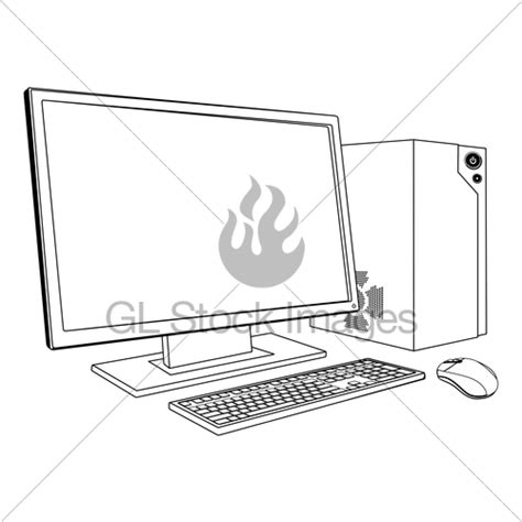 Desktop Computer Drawing At Getdrawings Free Download