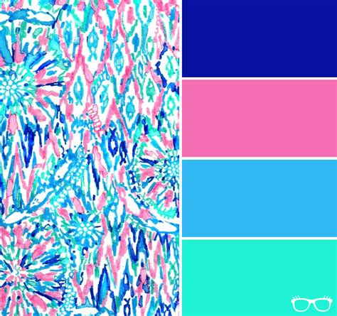 Lily Pulitzer Inspired Color Palettes Shes A Geek Color Palette