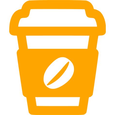 Orange Coffee 2 Icon Free Orange Coffee Icons