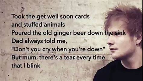 Ed Sheeran Supermarket Flowers Lyrics Vidéo Dailymotion