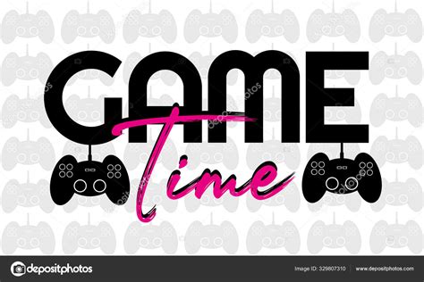 Game Time Creatif Font Design Stock Vector Image By ©selim123 329807310