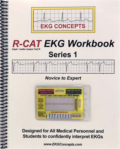 R Cat Ekg Workbook Series Includes R Cat Ekg Badge By Ekg Concepts