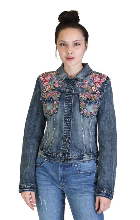 floral denim jacket floral denim embroidered denim jacket denim jacket