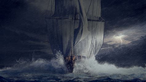 Artstation Ship Storm Concept Art
