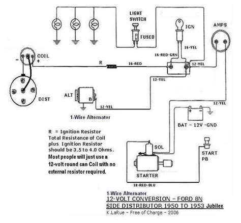 Ford 8n 12 Volt Wiring Diagram