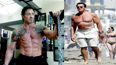 arnold schwarzenegger and sylvester stallone extreme workout at 69 years a fitnessporn