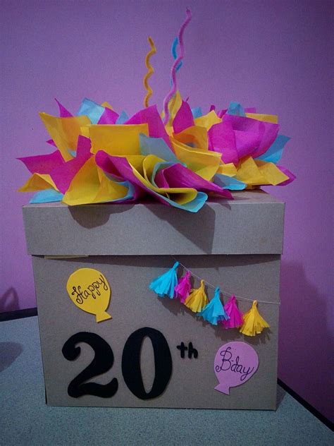 Caja Para Regalo Sorpresa Surprise Box 20th Bday Cajas De Regalo