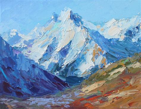 Oil Painting Mountain Peaks Shop Online On Livemaster