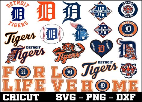 Detroit Tigers Mlb Baseball Svg Dxf Eps Pdf Png Cricut Etsy