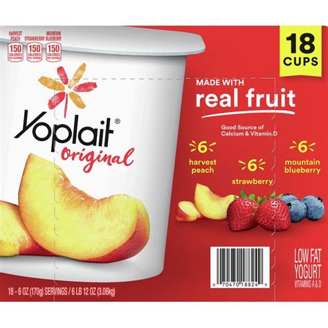 Yoplait Yogurt Low Fat Assorted Original 18 Each Instacart