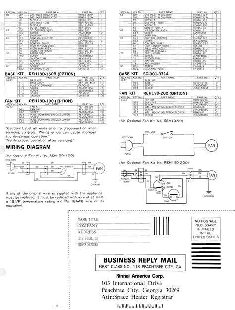 Rinnai Reh 20dt Users Manual