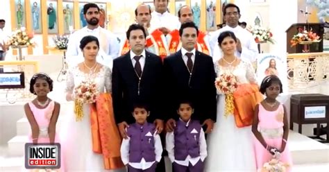 Twin Sisters Marry Twin Brothers In Ceremony Officiated By Twin Priests Huffpost