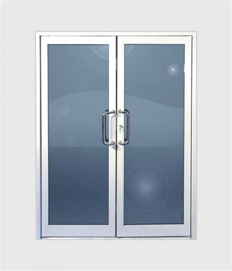 Double Commercial Full View Glass Door