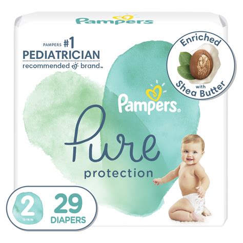 Pampers Pure Protection Natural Diapers Size 2 29 Ct