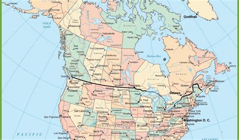 Map Of West Coast Usa And Canada Usa And Canada Map Secretmuseum