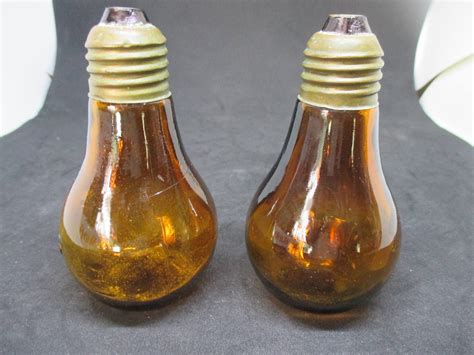Vintage salt and pepper shakers for sale. Mid Century Modern Light Bulb Salt & Pepper Shakers decor ...