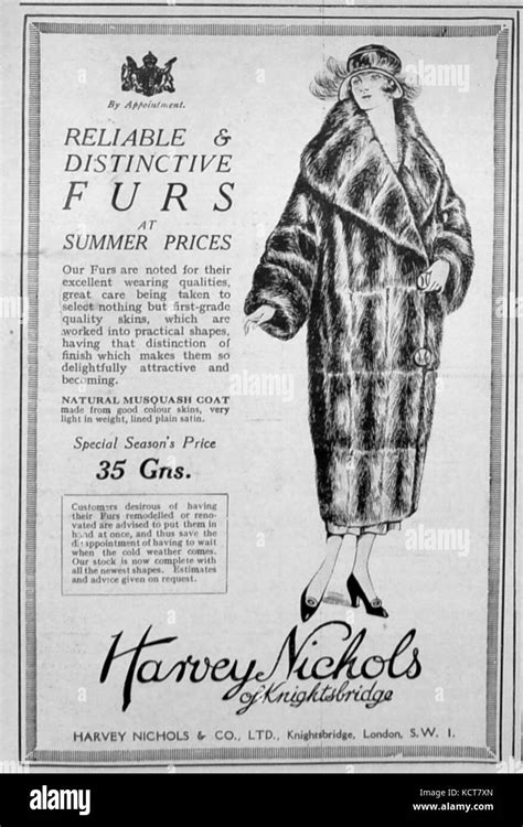 Harvey Nichols Ad 1921 1 Isadn Stock Photo Alamy