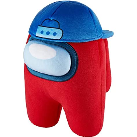 Among Us Red Baseball Cap Crewmate Plush Buddy 12 Figure Toy Pmi