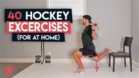 40 Hockey Exercises You Can Do At Home 🏒 Youtube
