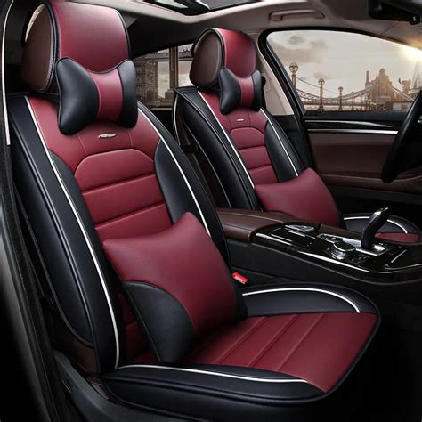 Car Travel Custom Luxury Leather Auto Car Seat Covers Automotive