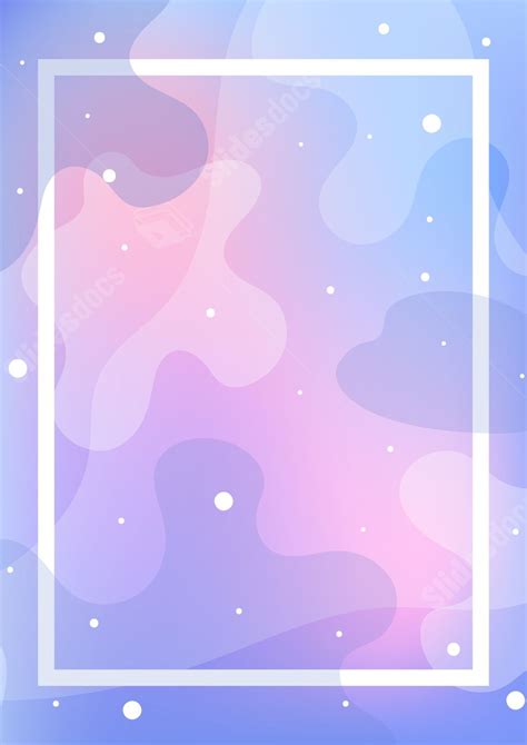 Gradient Blue And Purple Fashion In Ins Style Page Border Background
